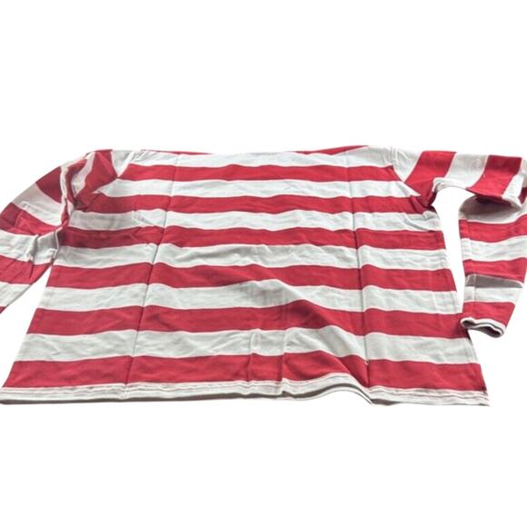 Spring&Gege Boy's Long Sleeve Striped Crew Neck T-Shirt Red - NWT! - Picture 4 of 9